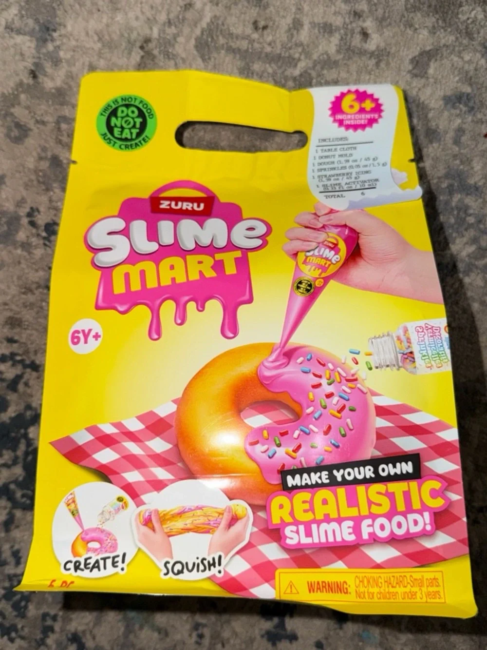 Slime Mart Yellow Realistic Slime Food Playset